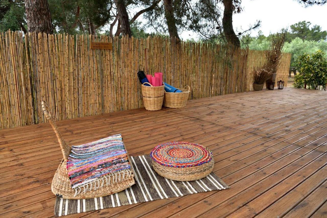 Glamping At A Lovely Tent In Skiaxtro- Marathopoli 빌라 외부 사진